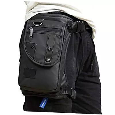  Oxford Leg Bag For Men Motorcycle Riding Women's Fanny Pack Outdoor Black • $28.78