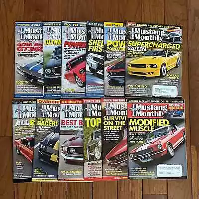 2006 Mustang Monthly Magazine Lot  Full Year • $24