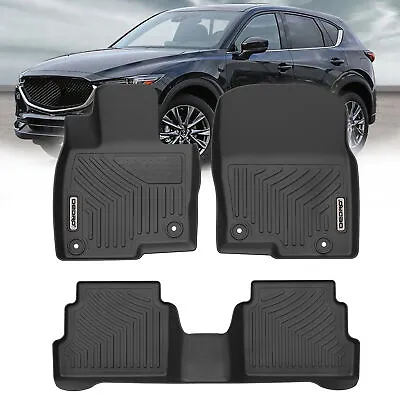 OEDRO Floor Mats For 2017-2024 Mazda CX-5 2nd Row Liner Black TPE All-Weather • $65.99