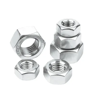 304 Stainless Steel Hexagon Nuts Hex Nut Left Hand Thread M3 M4 M5 M6 M20 • $2.75