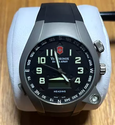 Victorinox Watch Swiss Army ST5000 Titanium Digital Compass Men's 5Atm W/Box F/S • $443