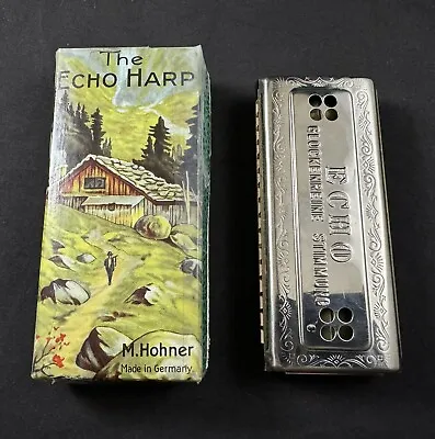 Vintage M. Hohner Echo Harp 54/64 M 1 Key C/G W/ Original Box - Made In Germany • $199.99