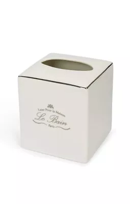 Kassatex Luxe Pour La Maison Le Bain Paris White Platinum Tissue Holder Napkin • £46.21