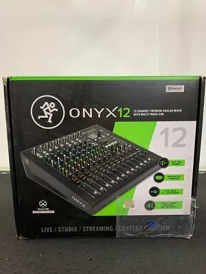 MACKIE ONYX12 12-Channel Premium Analog Mixer With Multi-Track USB  • $305