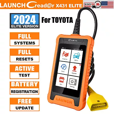 LAUNCH Creader Elite For Toyota Car OBD2 Diagnostic Scanner ECU Key Coding IMMO • $129