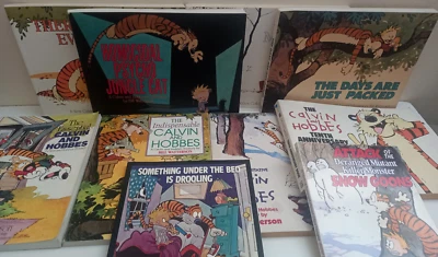 £39.99 • Buy Calvin And Hobbes - 10x Books - Magical/Treasure/Psycho/Days/Snow Goons/10th Etc