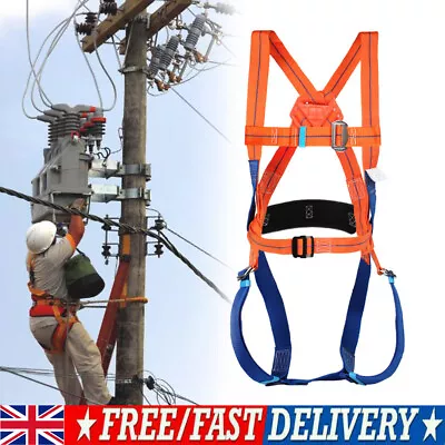 5 Point Fall Arrest Safety Harness Scaffold Construction Work Protection Harness • £29.67