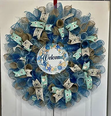 Welcome Seashell Wreath • $40
