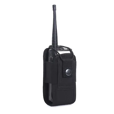 Tactical Radio Walkie Talkie Holder Bag Military Outdoor Magazine Molle Pouch US • $6.99