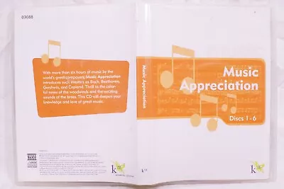 Music Appreciation Discs 1-6 For K/12 Program - 77 Classical Songs (2003 6-CD) • $18.75