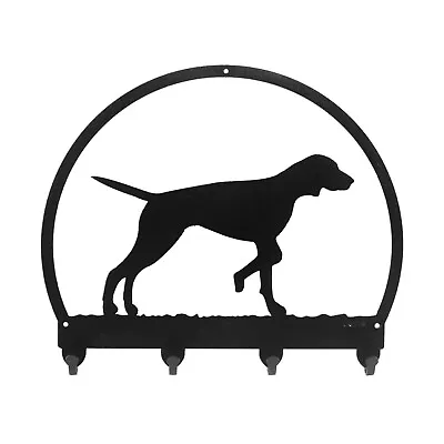 SWEN Products ENGLISH POINTER Dog Black Metal Key Chain Holder Hanger • $32.95