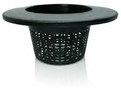 6 In. Wide Lip Plant Bucket Basket Round With Mesh Bottom HG6RDBK - Hydrofarm • $9.49
