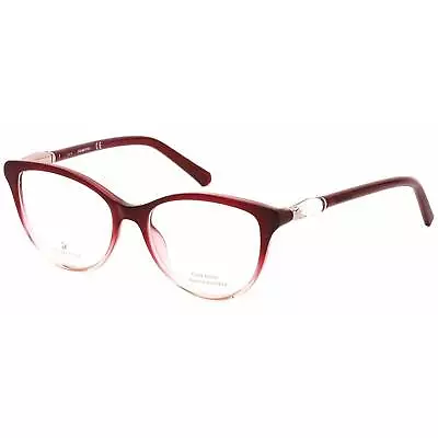 Swarovski Women's Eyeglasses Bordeaux Full-Rim Cat-Eye Plastic Frame SK5311 071 • $44.59