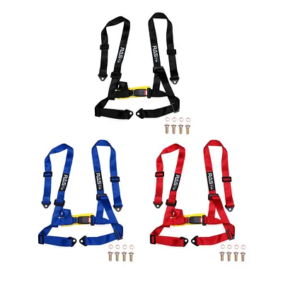 Universal 4 Point Buckle Seat Belt Racing Harness 2  Strap For UTV ATV Go-Kart • $26