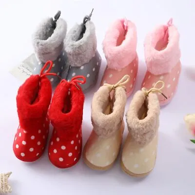 Prewalker Soft Sole Infant Shoes Baby Snow Boots First Walking Shoes Boots • £4.11