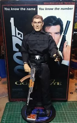 SIDESHOW JAMES BOND 007 GOLDENEYE SEAN BEAN  ALEC TREVELYAN 1/6th SCALE FIGURE • £39.99