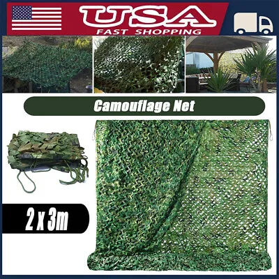 Heavy Duty Camouflage Net Camo Netting Hide Hunting Shooting Military Army Camp • $13.99