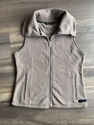 Calvin Klein Performance Women’s Quickdry Fleece Full Zip Vest Beige Medium • $18