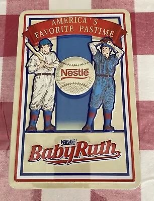 Nestle Baby Ruth Americas Favorite Pastime Vintage Baseball Tin Ltd Edition • $7