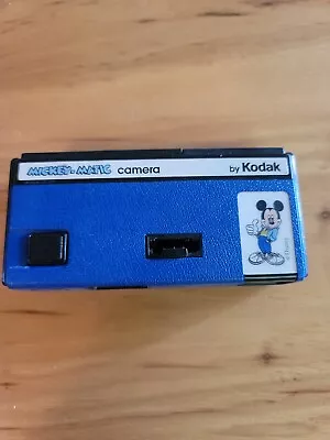 Kodak Mickey-Matic 1988 BLUE Vintage 110 Film Camera Used Eastman Kodak Film Co • $4.95