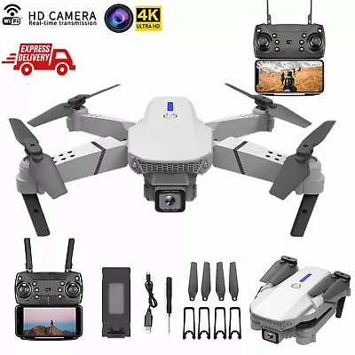 Foldable 4K 5G WiFi Drone HD Dual ESC Camera Follow Me Selfie RC Quadcopter • £21.89