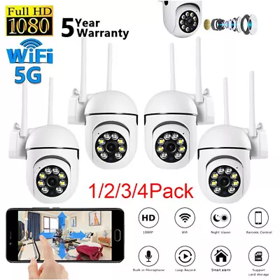 Security Camera System Outdoor Home 5G Wifi Night Vision Cam 1080P HD Wireless • $12.65