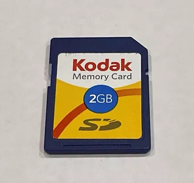 KODAK 2GB SD Memory Card - Made In Korea - Tested - Tracked Post • $12