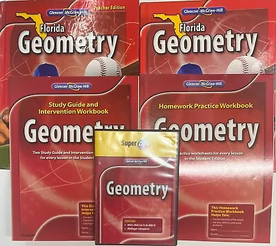 High School Geometry Student Teacher Edition +DVDs Homeschool Curriculum • $71.99