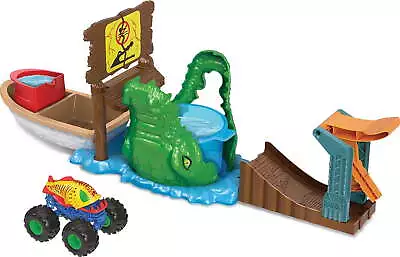 Monster Trucks Arena Smashers Swamp Chomp Playset With 1 Toy Truck • $21.20