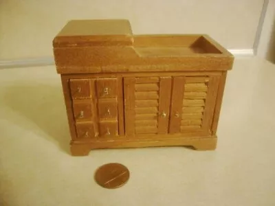 Vintage Miniature Dollhouse Primitive Wood Dry Sink Taiwan Cottage Collectible! • $13.50