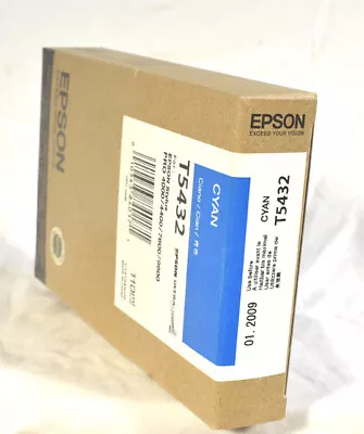 New Epson T5432 Cyan Ink Cartridge -  EXP 01/2009 • $20