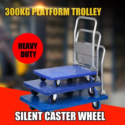 Foldable Warehouse Platform Trolley Truck Dolly Platform Cart Flatbed Cart • $79.95