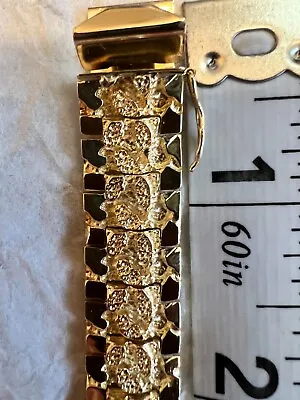 Mens 12k Solid Gold Custom Made Bracelet • $2399.99