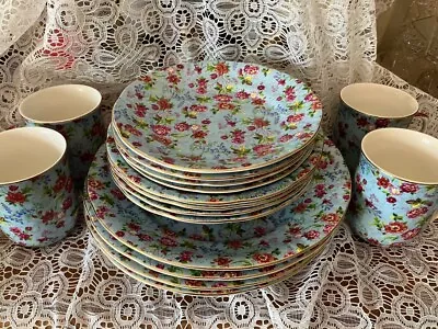 Baum Brothers  Formalites  Chintz 16 Piece Dinner Ware Set • $70