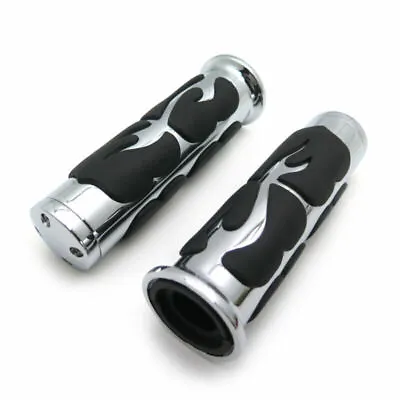 $101.65 • Buy 25mm Hand Grip Handle New Flame Durable Black Fits For Harley Fat Boy Heritage