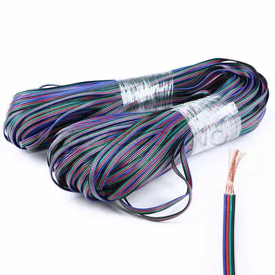 Wholesale 4-Pin 22AWG Extension Cable Wire RGB Connector For LED 3528 5050 Strip • $8.99