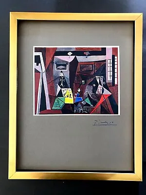 $139 • Buy Pablo Picasso+ Original 1969 + Signed + Hand Tipped Color Plate + Framed