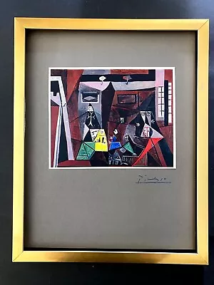 $139 • Buy Pablo Picasso+ Original 1969 + Signed + Hand Tipped Color Plate + Framed