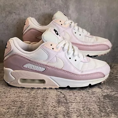 Nike AIR MAX 90 Light Violet Champagne White Trainers Women's UK 6 CV8819-100 • £49.95