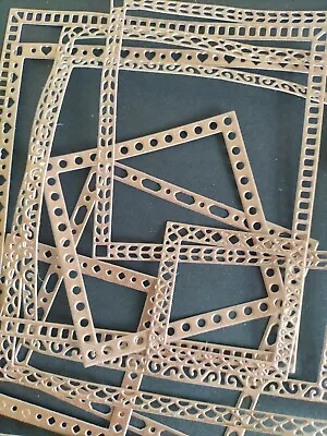 Die Cuts  GOLD Square Frames For Cardmaking  Scrapbooking Craft Embellishment • £2.20