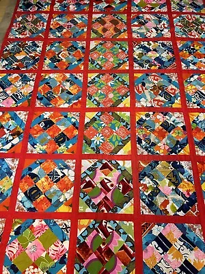 Vintage Hawaiian Patch Quilt  86” X 114” • $799