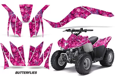 ATV Graphics Kit Quad Decal For Kawasaki KFX50 KFX90 2007-2021 BFLY PUR PNK • $129.95