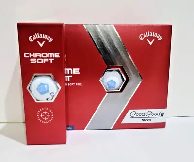 Callaway Limited Edition Chrome Soft 22 Truvis Good Good 1 Sleeve / 3 Golf Balls • $19.99