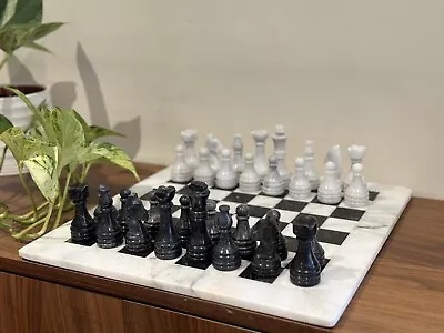Brand New Hand Crafted Marble/Onyx Chess Board Set/Father's Day Gift/40 X 40cm • $185
