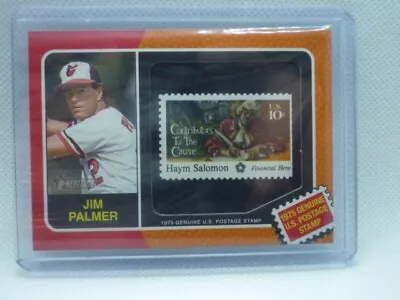 2024 Topps Heritage Baseball 75US-JP 13/50 Jim Palmer Postage Stamp Card • $70