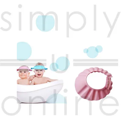 £3.19 • Buy Baby / Child Kid Shampoo Bath Shower Wash Hair Hat Visor Cap Shield - PINK