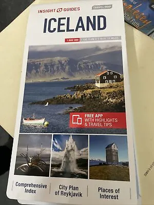 Insight Guides Travel Map Iceland - 9781786719249 • £5.50