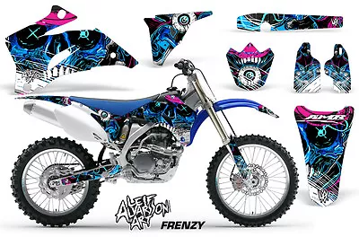 Yamaha YZ 250F/450F Dirt Bike Graphic Sticker Kit Decal Wrap MX  06-09 FRENZY • $119.95