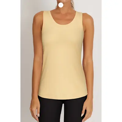 Marika Heidi Back Wrap Knot Sleeveless Tank Top Golden Yellow Women's Sz S • $12.99