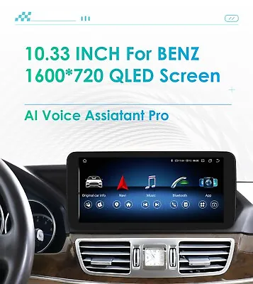 Car GPS Android12 Radio Stereo Wifi For Mercedes Benz W212 E Class NTG 4.0 6+64G • $263.99